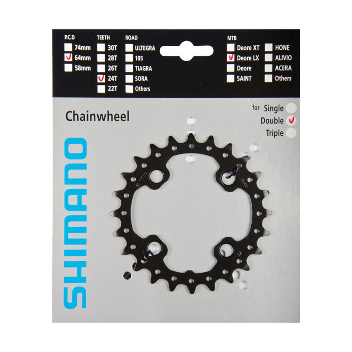 SHIMANO Prevodník SLX M670 - 10 rýchlostný, 24 zubov