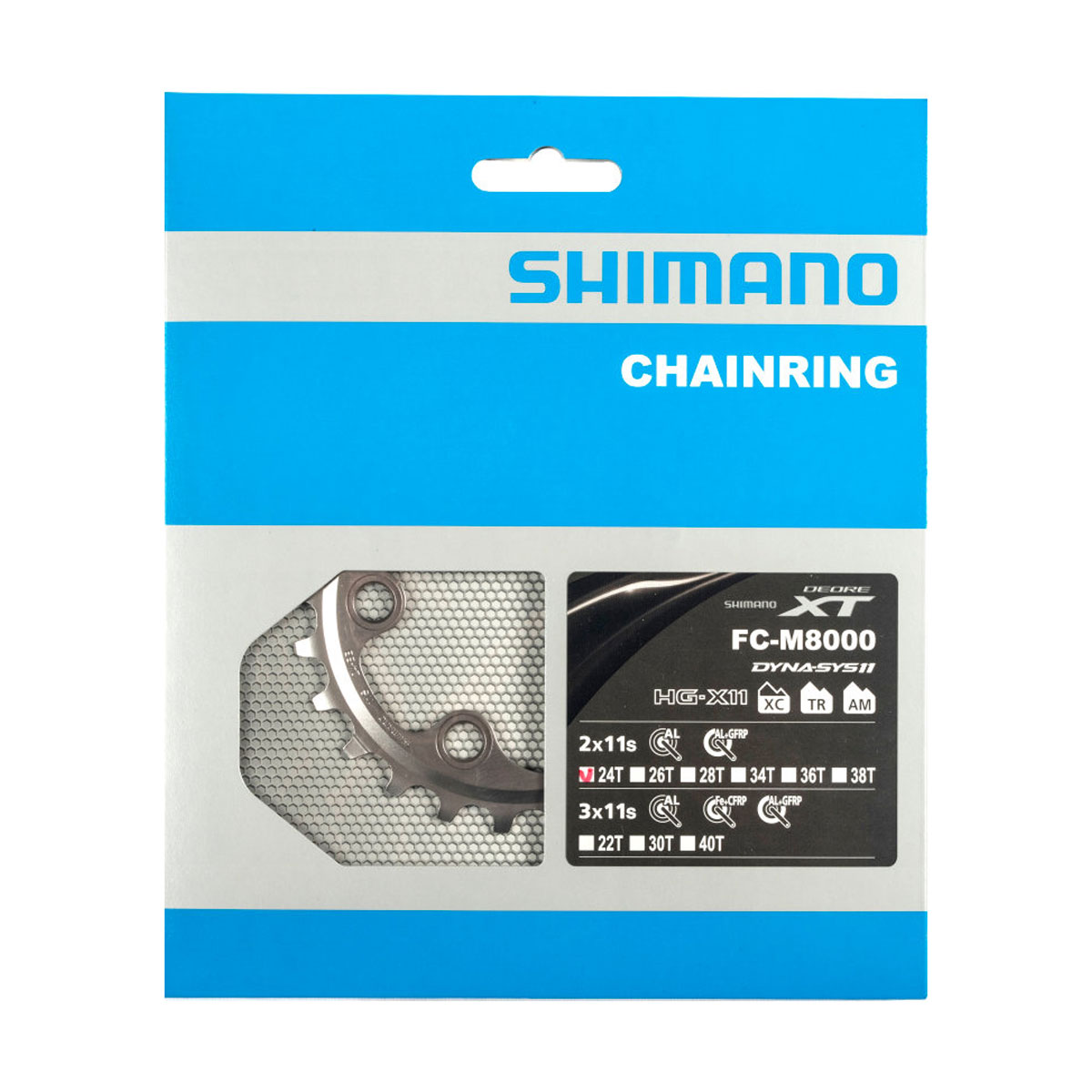 SHIMANO Prevodník Deore XT M8000 - 11 rýchlostný, 24 zubov