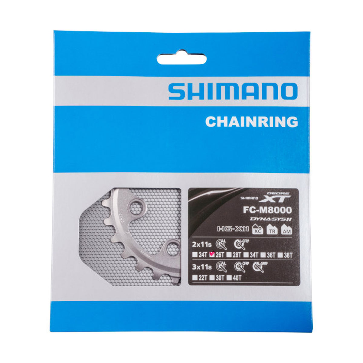 SHIMANO Prevodník Deore XT M8000 - 11 rýchlostný, 26 zubov