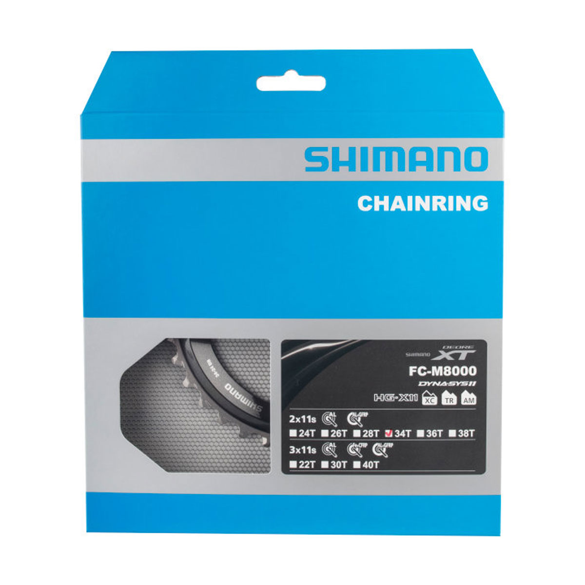 SHIMANO Prevodník Deore XT M8000 - 11 rýchlostný, 34 zubov