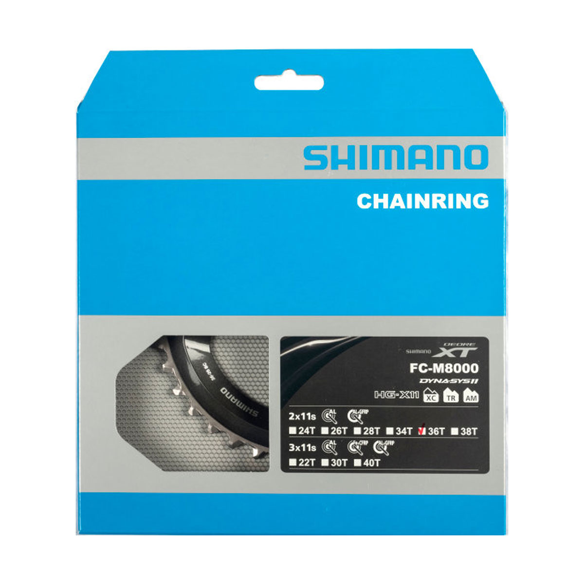 SHIMANO Prevodník Deore XT M8000 - 11 rýchlostný, 36 zubov