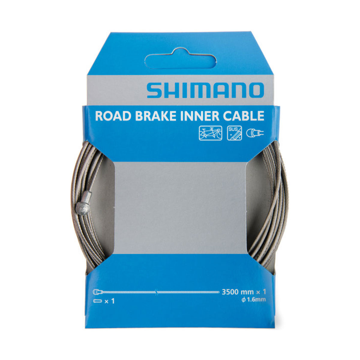 SHIMANO Lanko brzdové nerezové, ROAD