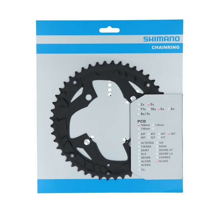 SHIMANO Prevodník Alivio T4010 - 9 rýchlostný, 48 zubov